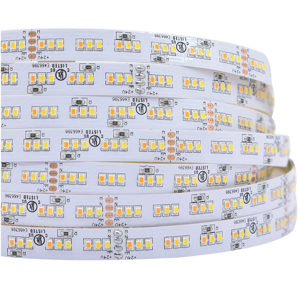 Pure White+Warm White+Nature White - 2216SMD 1260LEDs Flexible LED Strip Lights - DC24V